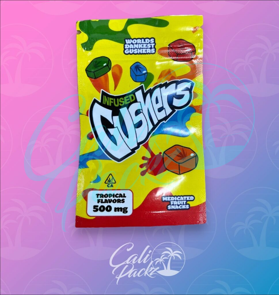Gushers Tropical Flavour 500mg Mylar Bag Front
