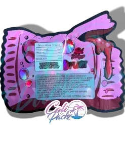 fumi chicle cali pack die cut 3.5g mylar bag