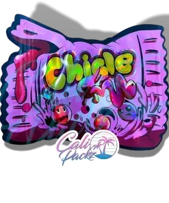 fumi chicle cali pack die cut 3.5g mylar bag