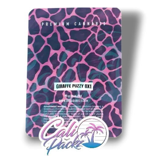 doja giraffe puzzy bx1 cali pack 3.5g mylar bag