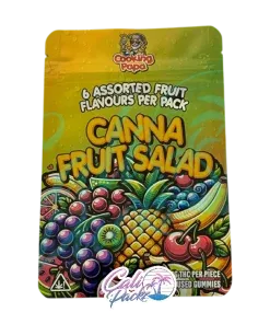 cooking papa canna fruit salad edibles cali pack 3.5g mylar bag