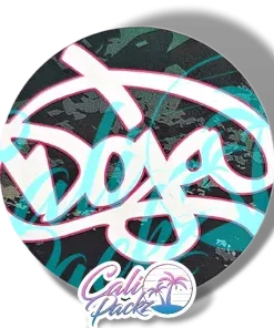 doja pak sour fuel glass jar label set