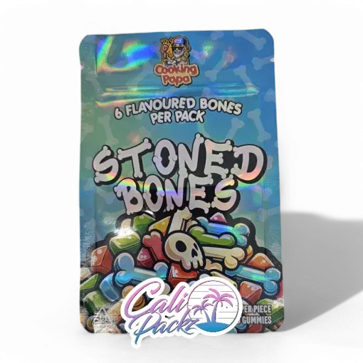 cooking papa stoned bones edibles cali pack 3.5g mylar bag