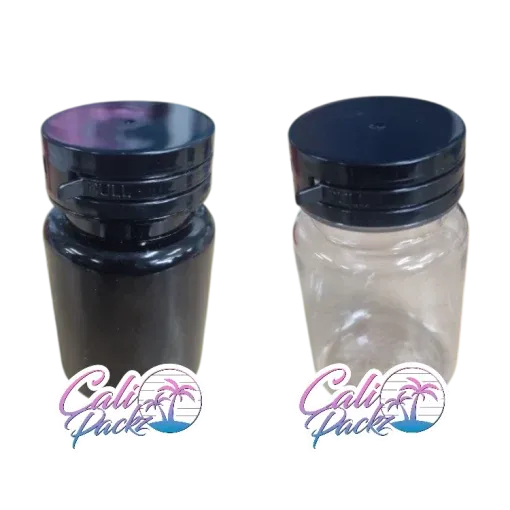 premium 3.5g plain tamper seal 75ml plastic jars