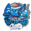 blue zushi die cut cali pack 3.5g mylar bag