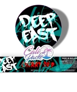 deep east cherry drip glass jar label set 3.5g