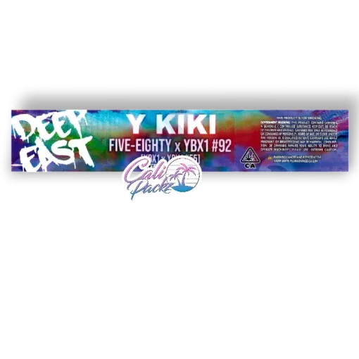 deep east y kiki glass jar label set 3.5g