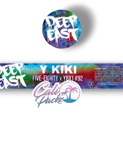 deep east y kiki glass jar label set 3.5g