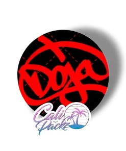doja exclusive coffin candy glass jar label set 3.5g