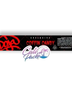 doja exclusive coffin candy glass jar label set 3.5g