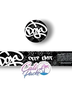 doja deep east glass jar label set 3.5g