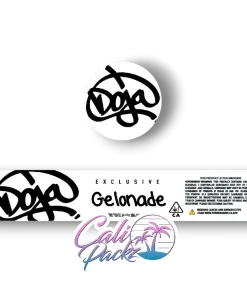 doja gelonade jar label set 3.5g