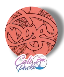 doja peach tree jar label set 3.5g