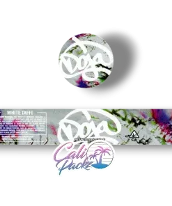 doja white taffi jar label set 3.5g