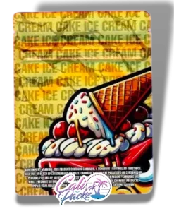 ice cream cake cali packs 3.5g mylar bag