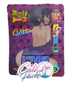 super dope bubblegum popper 3.5g mylar bags