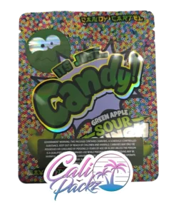 candy cartel green apple sour punch 3.5g mylar bags