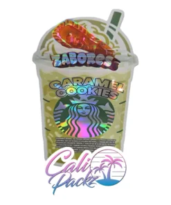 zabores caramel cookies 3.5g mylar bags