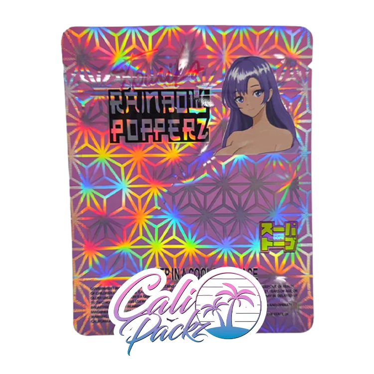 superdope rainbow popperz 3.5g mylar bags