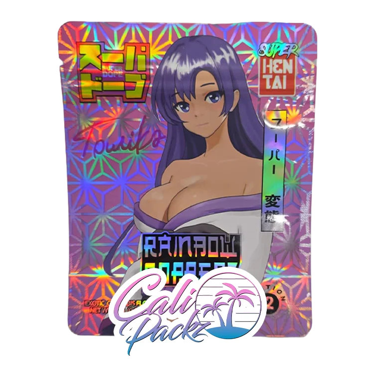 superdope rainbow popperz 3.5g mylar bags