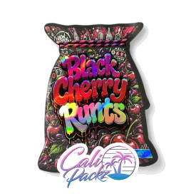 new york black cherry runtz die cut 3.5g mylar bags