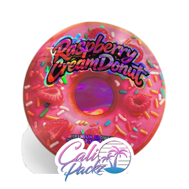 zaza kreamz raspberry cream donut mayler bag and box 3.5g