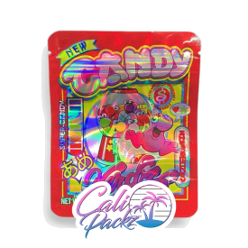 candy nerdz red regular 3.5g mylar bags
