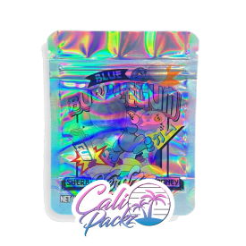 sherbmoney blue bubblegum nerdz regular 3.5g mylar bags