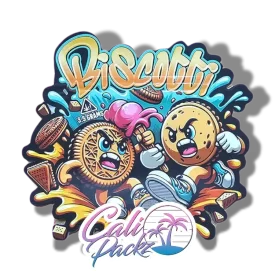 biscotti die cut cali pack 3.5g mylar bag