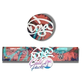 doja pak jungle juice glass jar label set