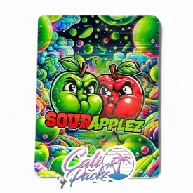 sour applez cali pack 3.5g mylar bag