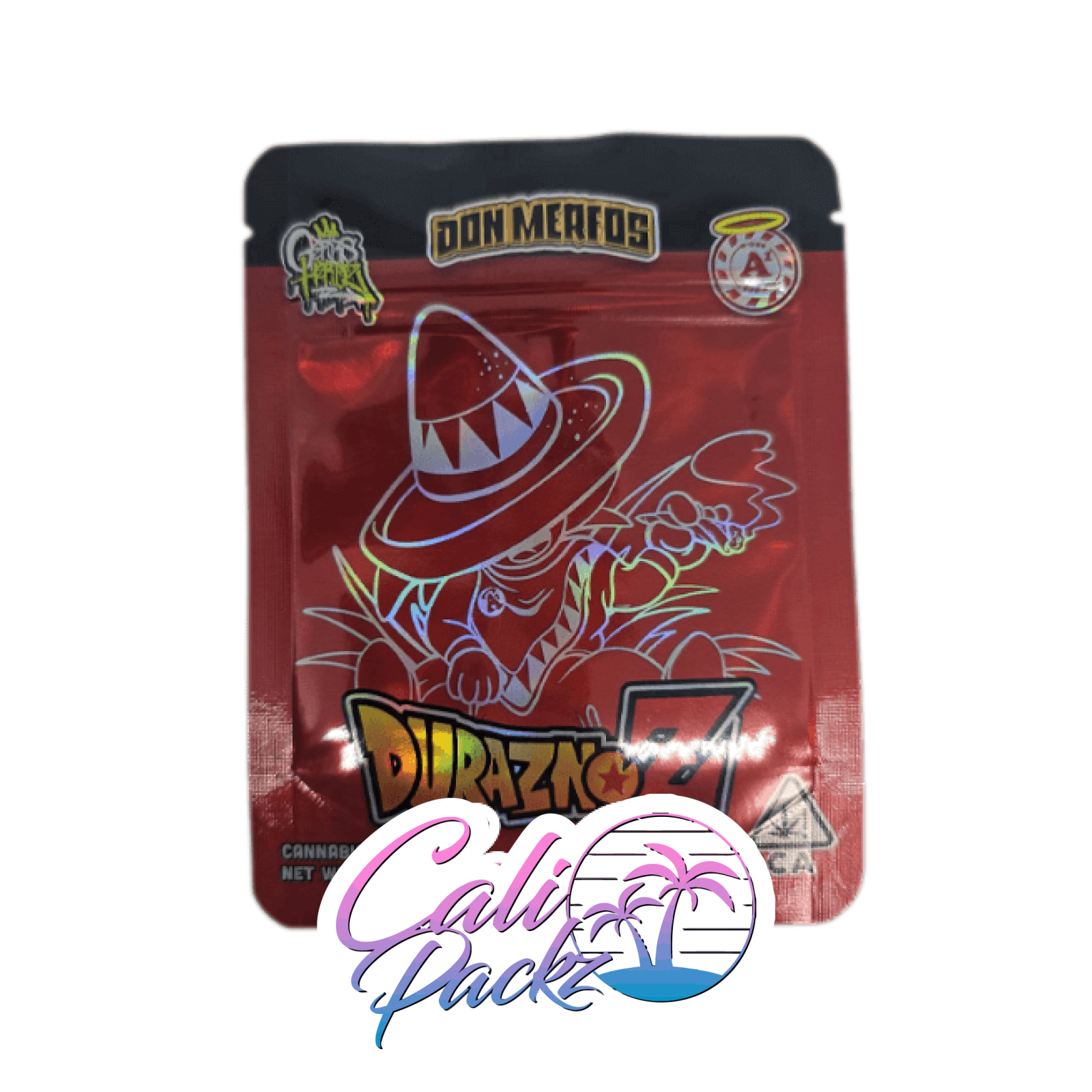 don merfos duraznoz cali pack 3.5g mylar bag – custom exotic packaging
