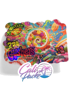 kandy depo gushers die cut 3.5g mylar bags