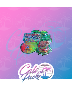 mango haupia cali pack die cut 3.5g mylar bag