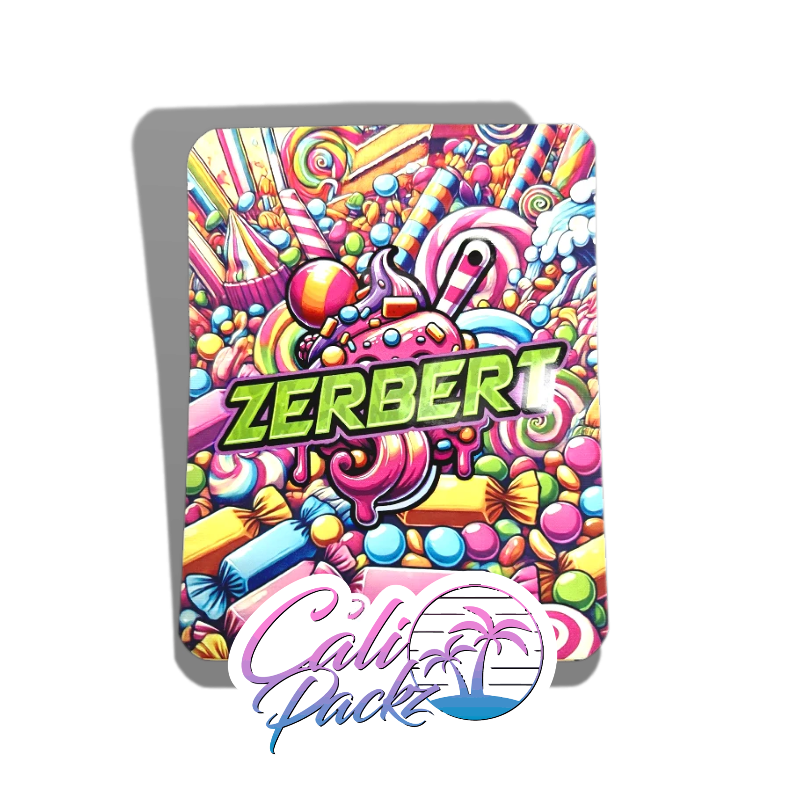 zerbert cali packs 3.5g custom mylar bags